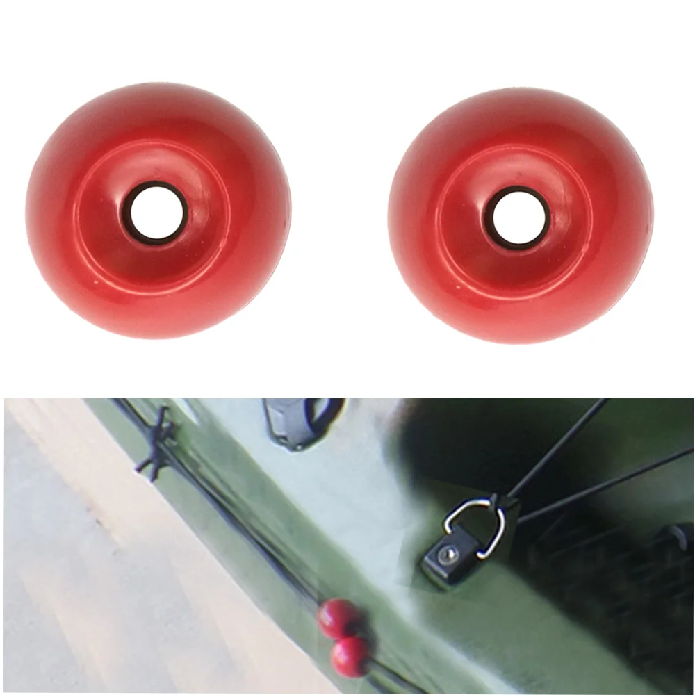 Fishing Boat Steering Wheel - Boules rouges d'extrémité de cordon de